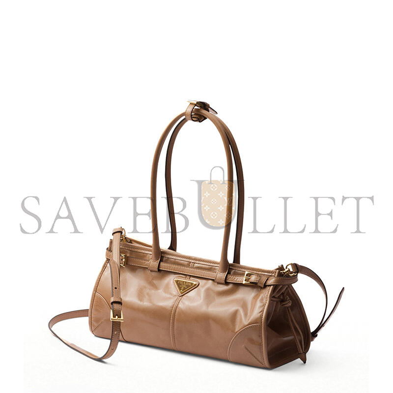 Pra*a bonnie medium leather handbag (32*15.5*12cm)